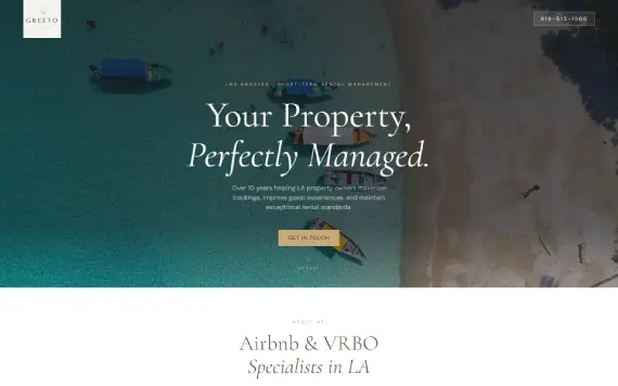 Greeto Landing Page
